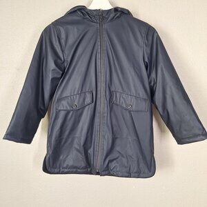 Zara Navy Line Rain Jacket Kids Size 8